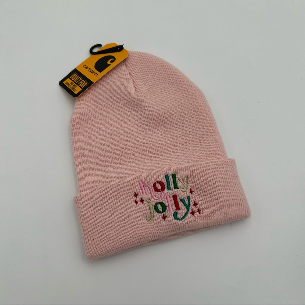 Custom Embroidered Holly Jolly Carhartt Beanie